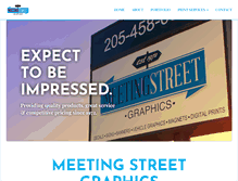 Tablet Screenshot of meetingstreetgraphics.com